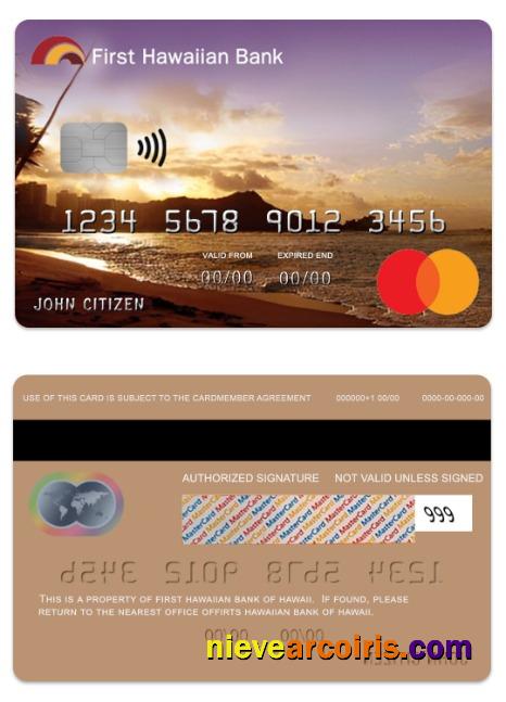 Hawaii Heritage Credit mastercard